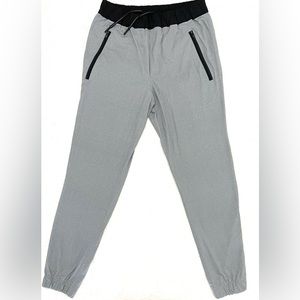 Lululemon Mens Joggers in Silver Gray with black. Size medium. Like new.